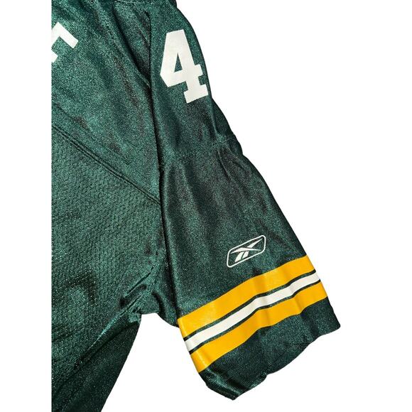 Vintage Reebok NFL Green Bay Packers Brett Favre #4 Jersey‎ Youth Size L 14-16 - Picture 8 of 10